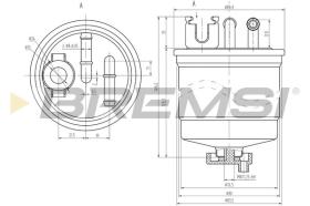 BREMSI FE0809 - FUEL FILTER VW, SEAT