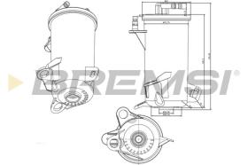 BREMSI FE0813 - FUEL FILTER HONDA