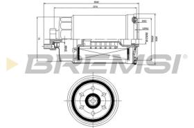 BREMSI FE0815 - FUEL FILTER PEUGEOT, VW, AUDI, SKODA