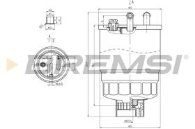 BREMSI FE0818 - FUEL FILTER FORD, VW, MG, LAND ROVER