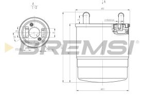 BREMSI FE0820 - FUEL FILTER MERCEDES-BENZ