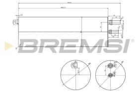 BREMSI FE0821 - FUEL FILTER VW, GAZ