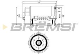 BREMSI FE0822 - FUEL FILTER KIA, HYUNDAI