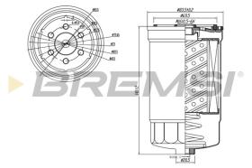 BREMSI FE0827 - FUEL FILTER KIA, HYUNDAI