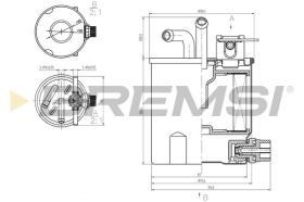 BREMSI FE0833 - FUEL FILTER NISSAN