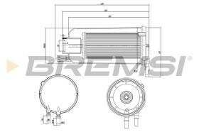 BREMSI FE0834 - FUEL FILTER IVECO