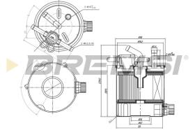 BREMSI FE0835 - FUEL FILTER NISSAN