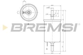  FE0844 - FUEL FILTER DAEWOO, CHEVROLET