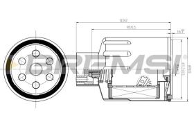 BREMSI FE1500 - FUEL FILTER FIAT, RENAULT, OPEL, VOLVO