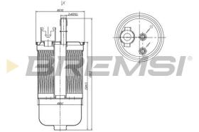 BREMSI FE1504 - FUEL FILTER FORD