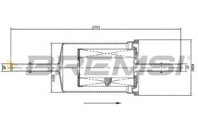 BREMSI FE1513 - FUEL FILTER FORD