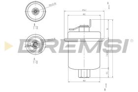 BREMSI FE1516 - FUEL FILTER ROVER, HONDA