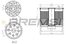 BREMSI FE1840 - FUEL FILTER FORD