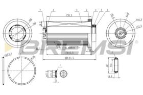 BREMSI FE1848 - FUEL FILTER MERCEDES-BENZ