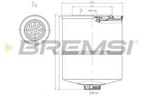 BREMSI FE1870 - FUEL FILTER BMW, BERTONE