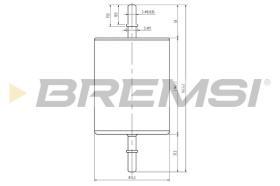 BREMSI FE1885 - FUEL FILTER FORD