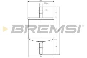 BREMSI FE1887 - FUEL FILTER FORD, MAZDA, FORD USA