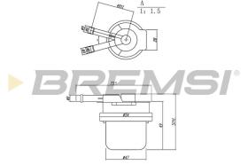 BREMSI FE1889 - FUEL FILTER TOYOTA, VW, DAIHATSU