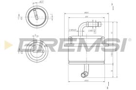 BREMSI FE1893 - FUEL FILTER SUBARU, SUZUKI