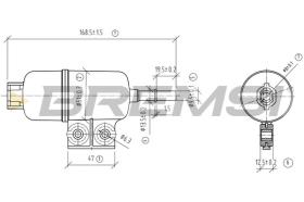 BREMSI FE1909 - FUEL FILTER HONDA