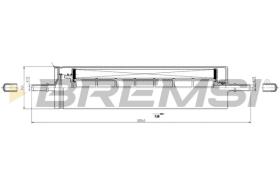 BREMSI FE2334 - FUEL FILTER LAND ROVER