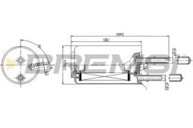 BREMSI FE2335 - FUEL FILTER VOLVO