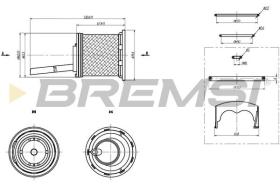 BREMSI FE2439 - FUEL FILTER AUDI