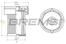 BREMSI FE2450 - FUEL FILTER AIXAM