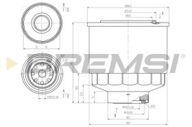 BREMSI FE2475 - FUEL FILTER ISUZU