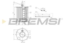 BREMSI FL0020 - OIL FILTER FIAT, ALFA ROMEO, LANCIA