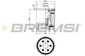 BREMSI FL0024 - OIL FILTER RENAULT, AIXAM