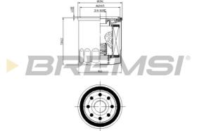 BREMSI FL0026 - OIL FILTER FIAT, PEUGEOT, CITROEN, VW