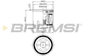 BREMSI FL0028 - OIL FILTER RENAULT, NISSAN, DACIA