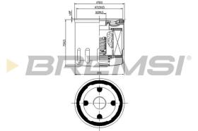 BREMSI FL0031 - OIL FILTER FIAT, ALFA ROMEO, LANCIA