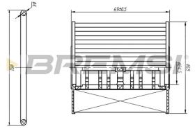 BREMSI FL0250 - OIL FILTER FIAT, FORD, PEUGEOT, TOYOTA