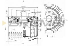 BREMSI FL0320 - OIL FILTER FORD, OPEL, BEDFORD, ISUZU