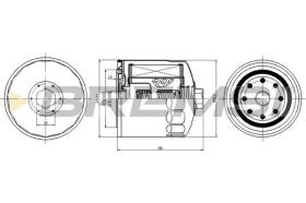 BREMSI FL0709 - OIL FILTER VW, SKODA, SEAT