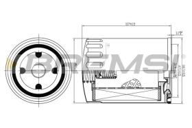 BREMSI FL0724 - OIL FILTER FORD, VW, SEAT