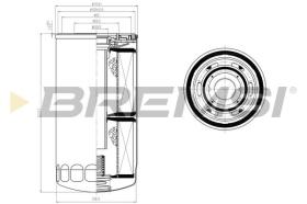 BREMSI FL0739 - OIL FILTER FIAT, IVECO