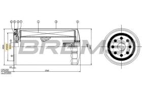 BREMSI FL0758 - OIL FILTER IVECO