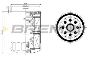 BREMSI FL1422 - OIL FILTER OPEL, MAZDA, SUZUKI, ISUZU