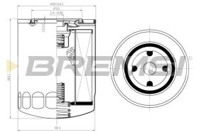 BREMSI FL1424 - OIL FILTER FIAT