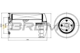 BREMSI FL1425 - OIL FILTER FIAT, IVECO