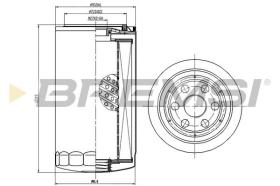 BREMSI FL1430 - OIL FILTER AVIA, DAF, IVECO