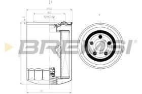 BREMSI FL1772 - OIL FILTER MITSUBISHI, DAIHATSU