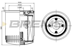 BREMSI FL1775 - OIL FILTER DAIMLER, JAGUAR, BENTLEY