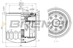 BREMSI FL1818 - OIL FILTER FORD, OPEL, HYUNDAI, MAZDA