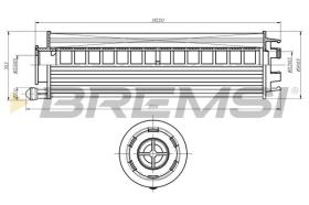 BREMSI FL2350 - OIL FILTER MERCEDES-BENZ